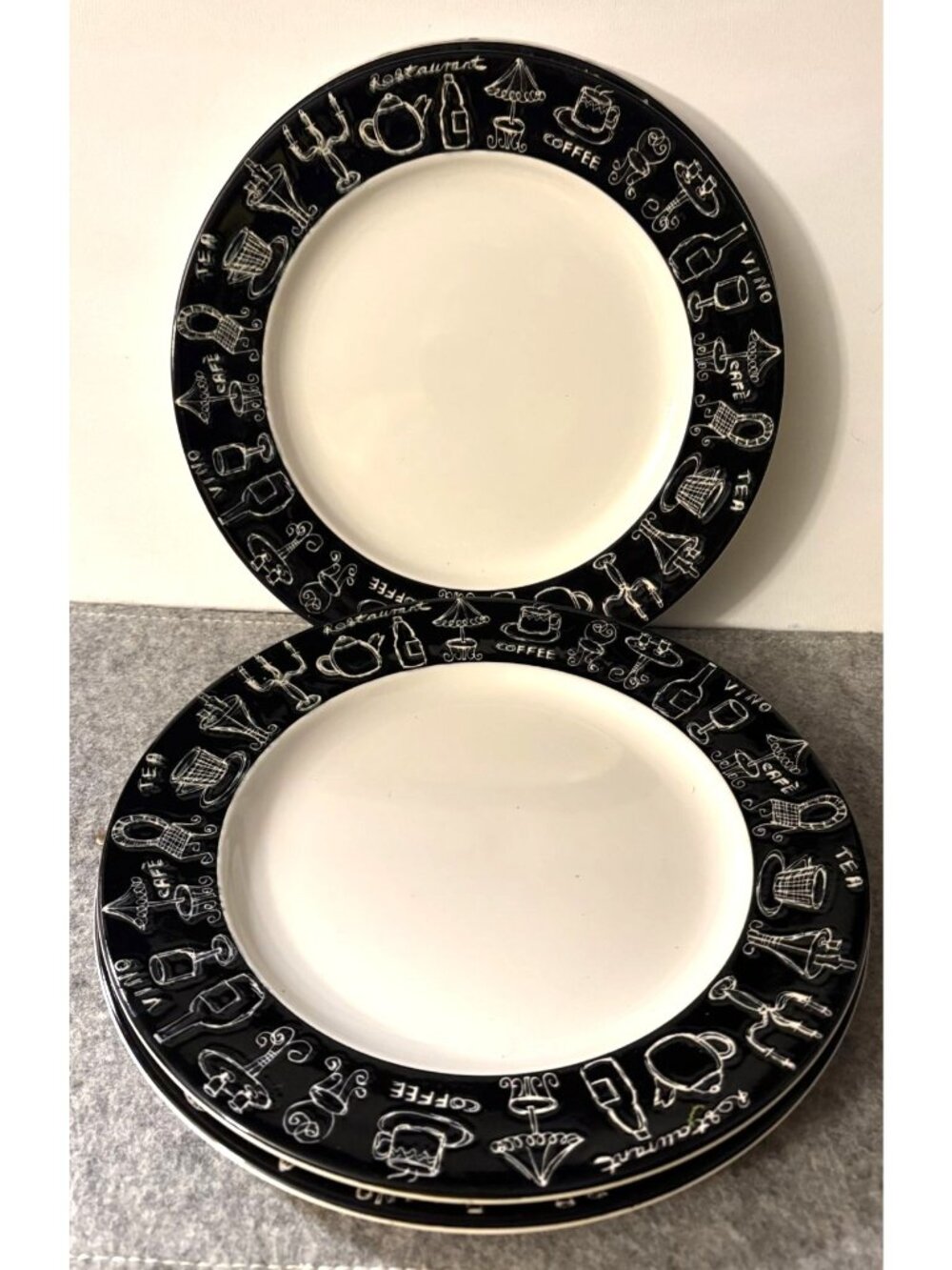 5 Vintage Pier  10.5" Soho Angleterre Dinner Plates from England  # 3413